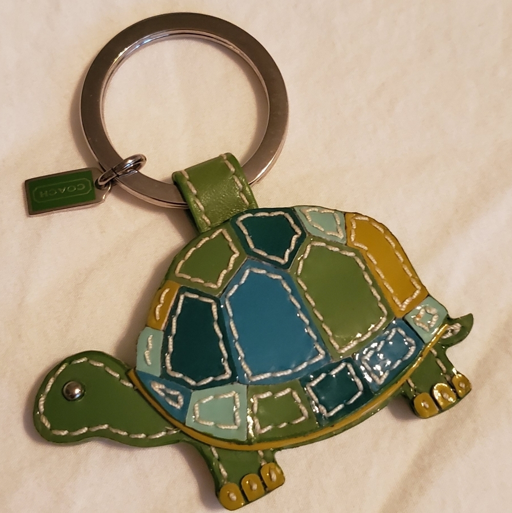 Coach Turtle Keychain